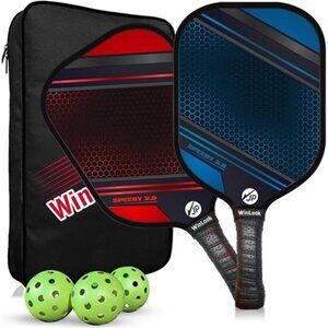 WinLook Premium Pickleball Paddles Set Graphite Carbon Fiber/Fiberglass Rackets